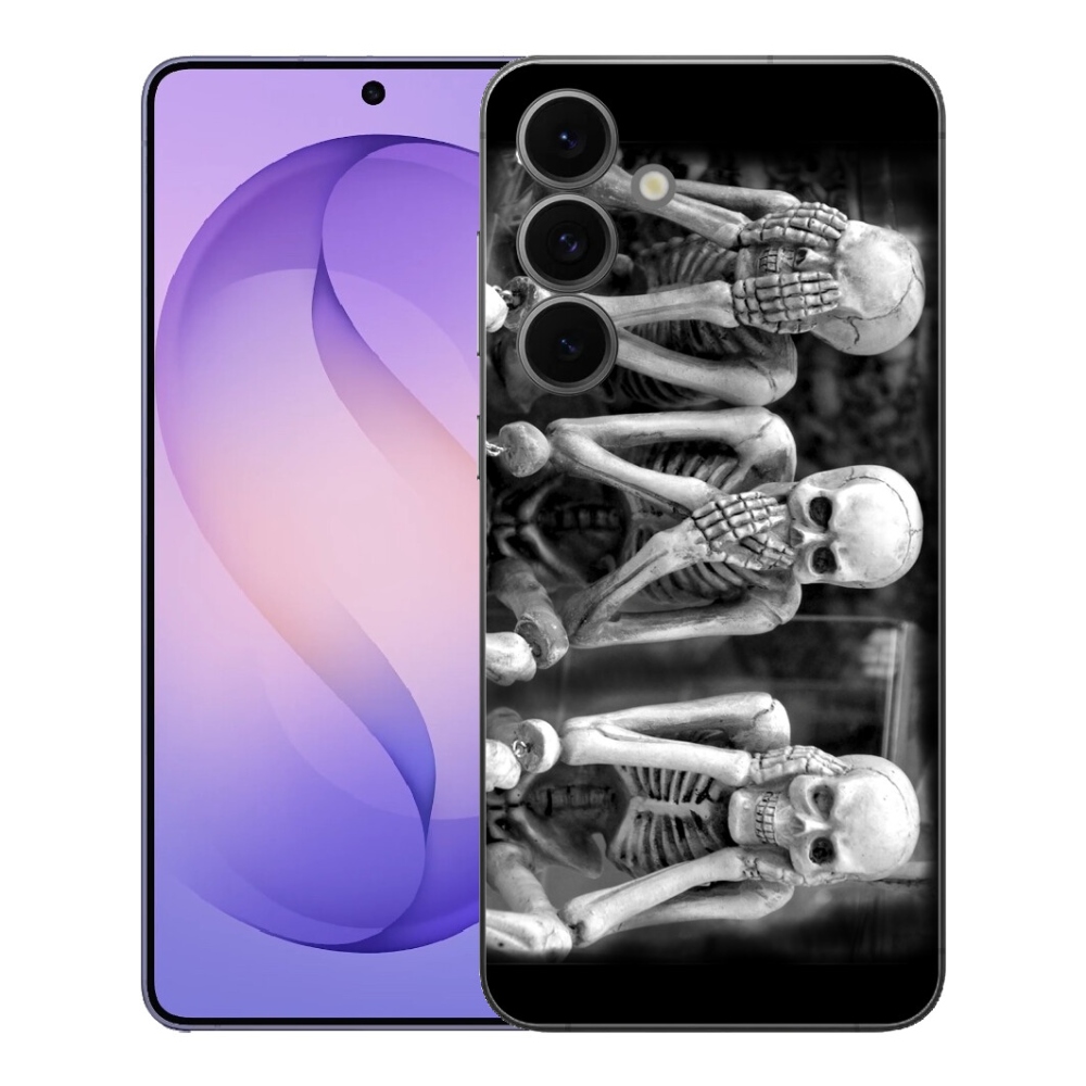 Gelový kryt mmCase na Samsung Galaxy S26 FE - kostlivci