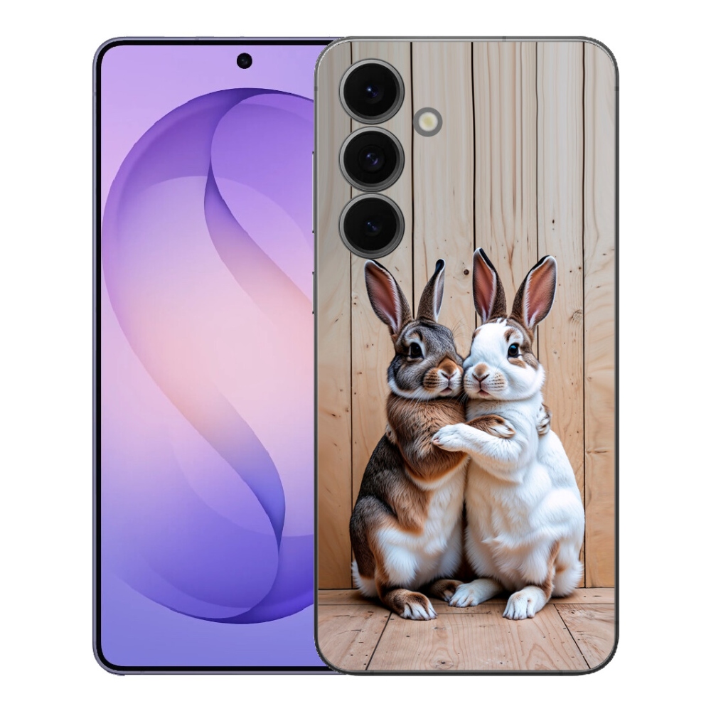 Gelový kryt mmCase na Samsung Galaxy S26 FE - králičí pár