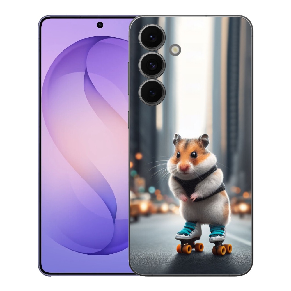 Gelový kryt mmCase na Samsung Galaxy S26 FE - křeček na bruslích