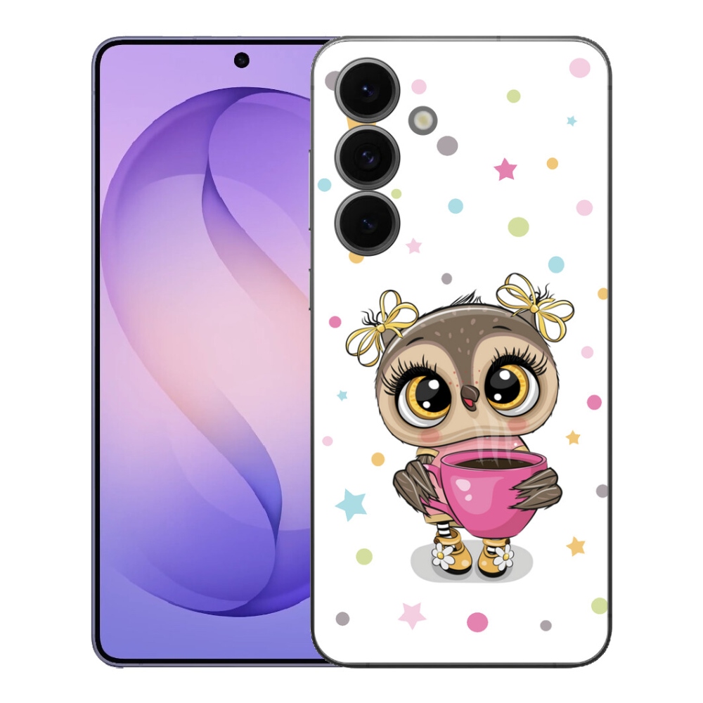 Gelový kryt mmCase na Samsung Galaxy S26 FE - kreslená sovička