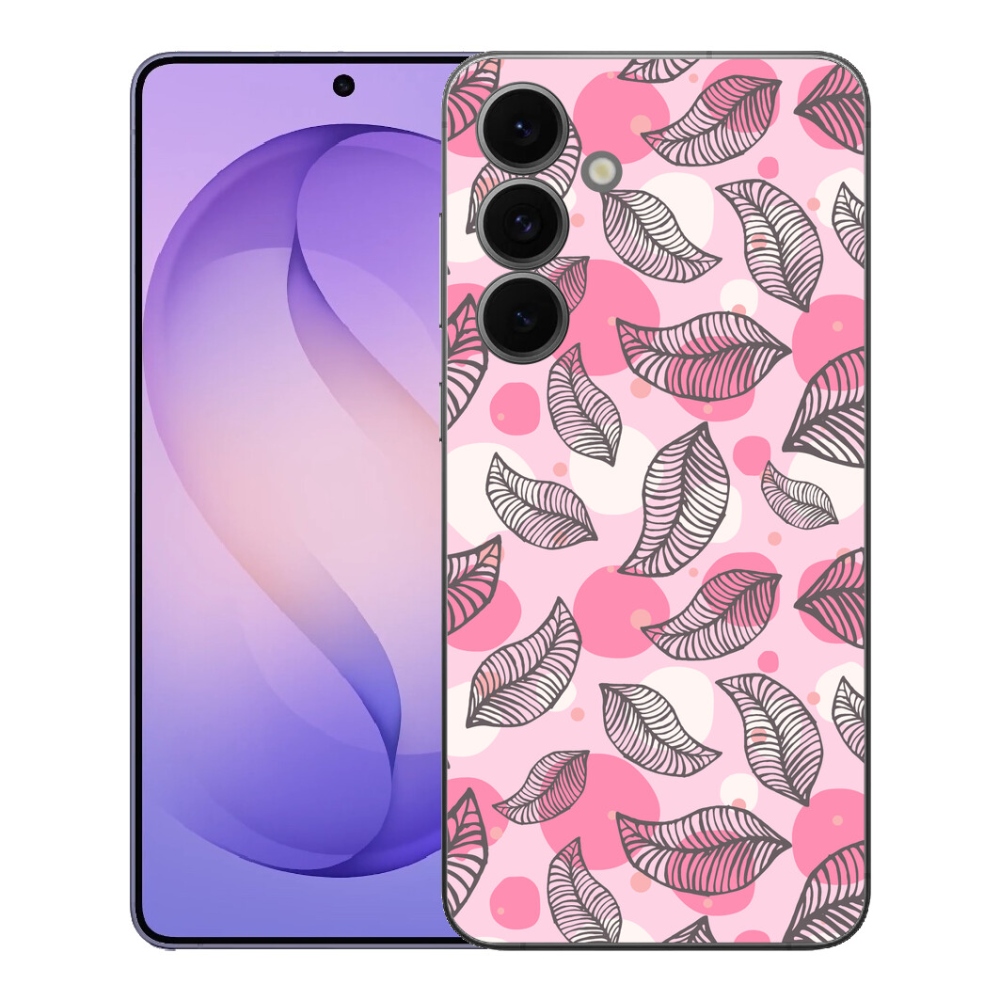 Gelový kryt mmCase na Samsung Galaxy S26 FE - kreslené padající listy