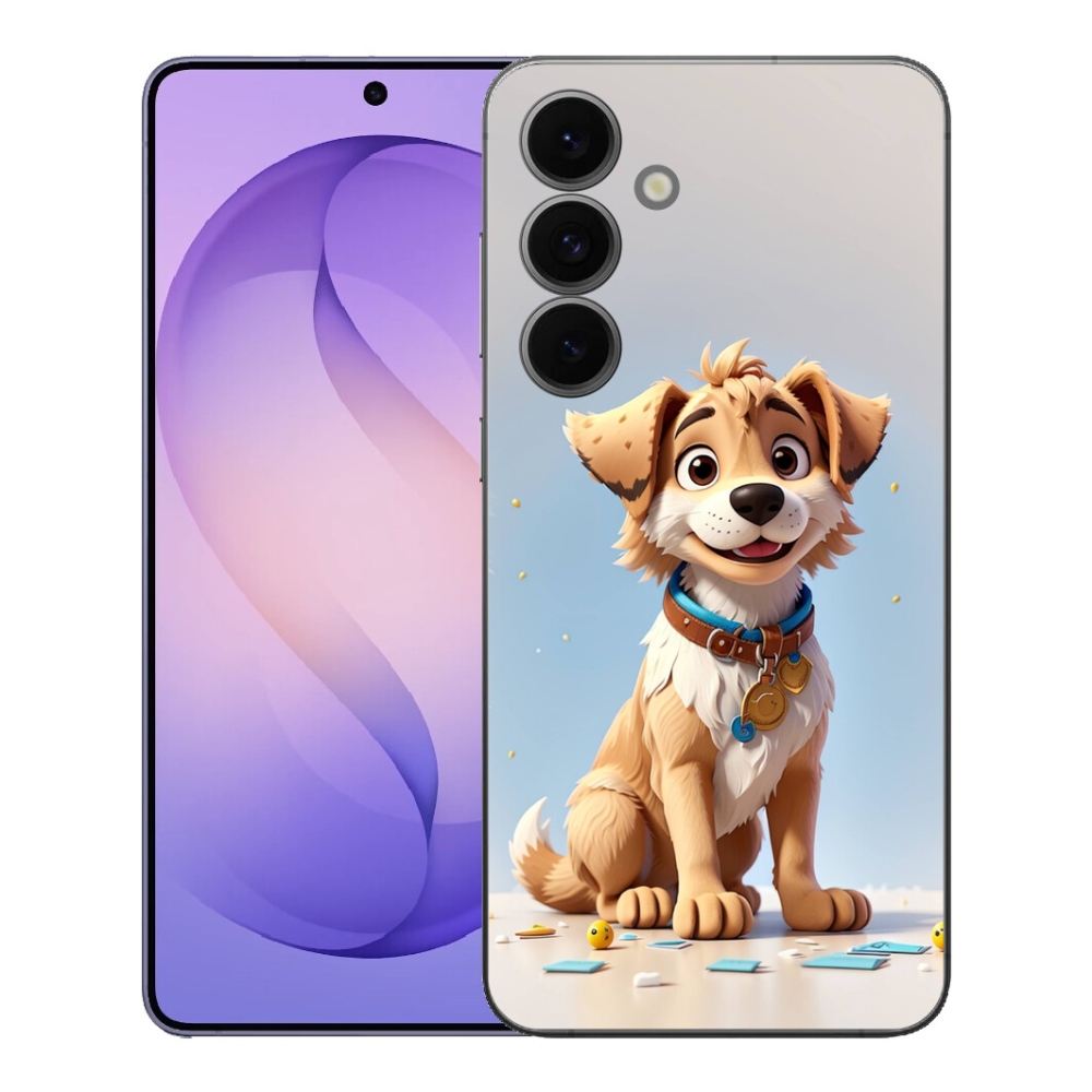 Gelový kryt mmCase na Samsung Galaxy S26 FE - kreslené štěně