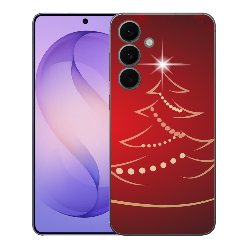 Gelový kryt mmCase na Samsung Galaxy S26 FE - kreslený vánoční stromek