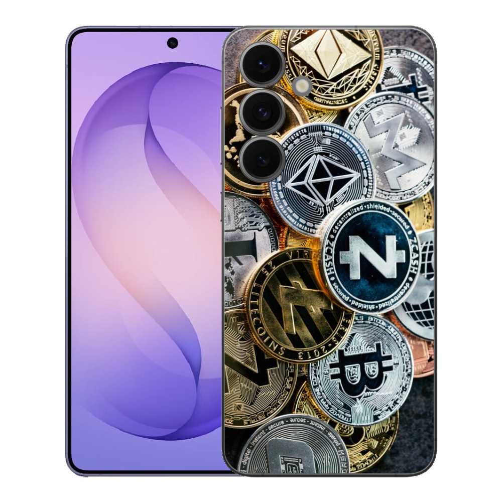 Gelový kryt mmCase na Samsung Galaxy S26 FE - kryptoměny