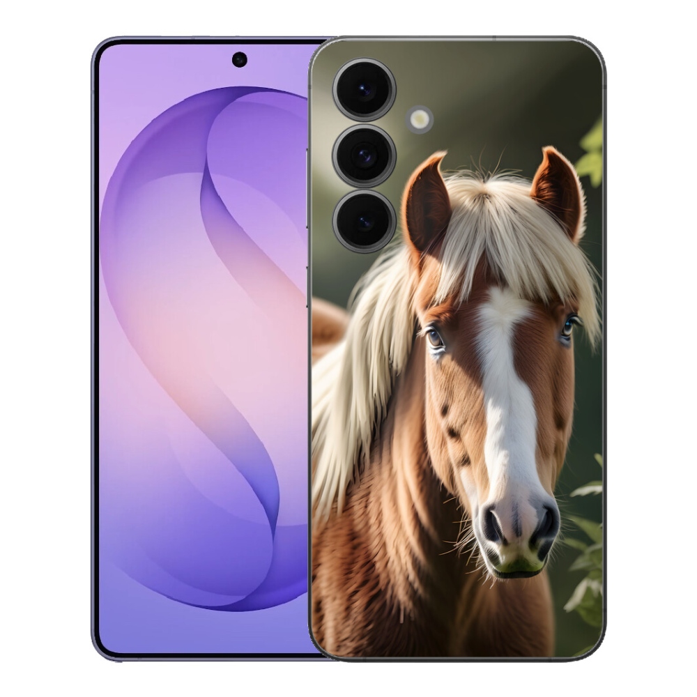 Gelový kryt mmCase na Samsung Galaxy S26 FE - kůň se světlou hřívou