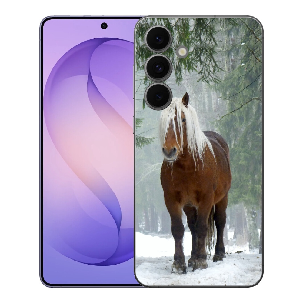 Gelový kryt mmCase na Samsung Galaxy S26 FE - kůň v lese