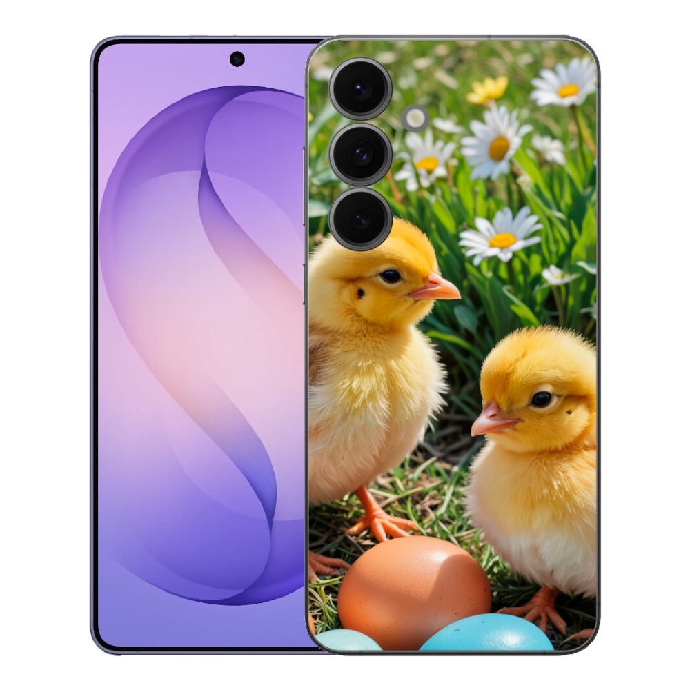 Gelový kryt mmCase na Samsung Galaxy S26 FE - kuřátka
