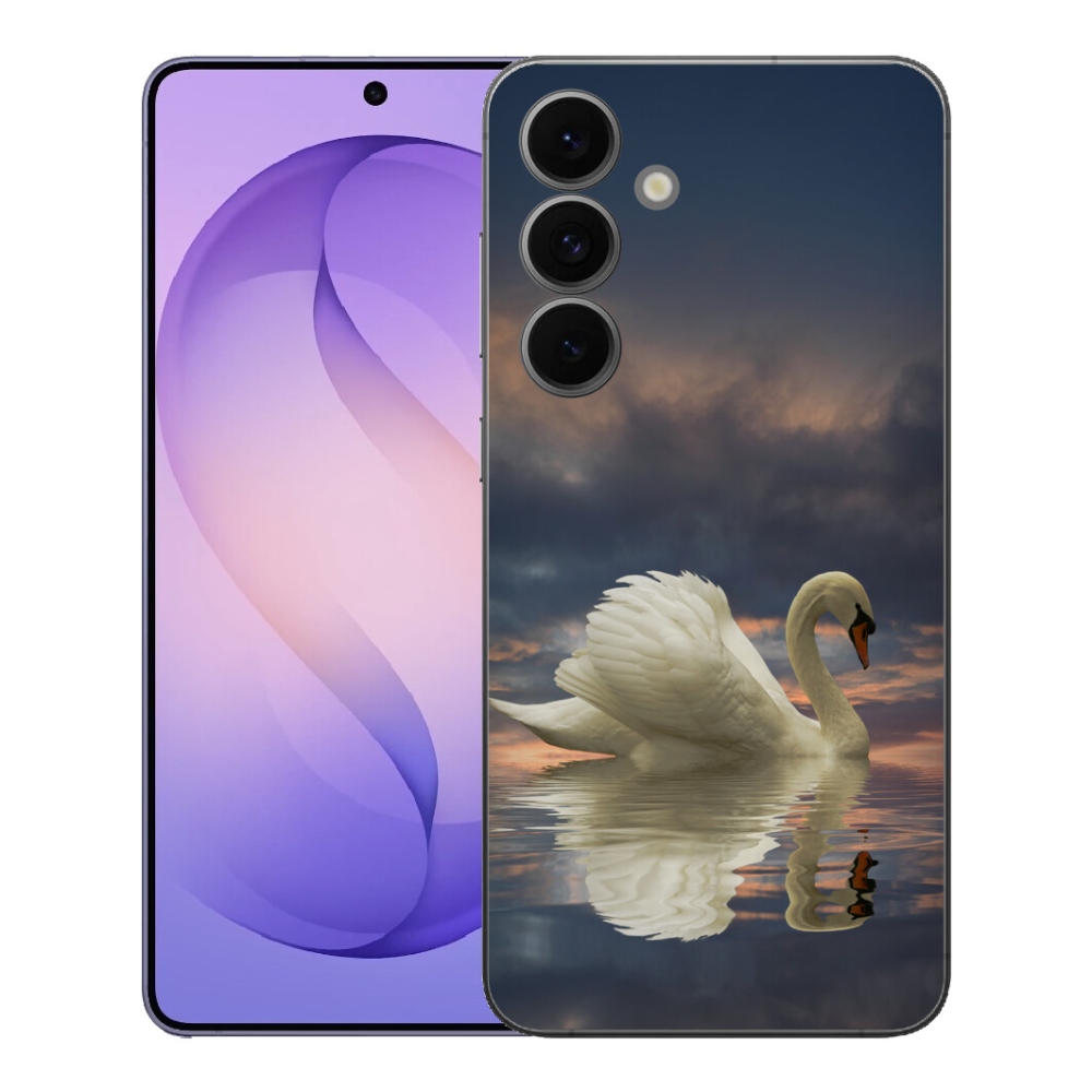 Gelový kryt mmCase na Samsung Galaxy S26 FE - labuť