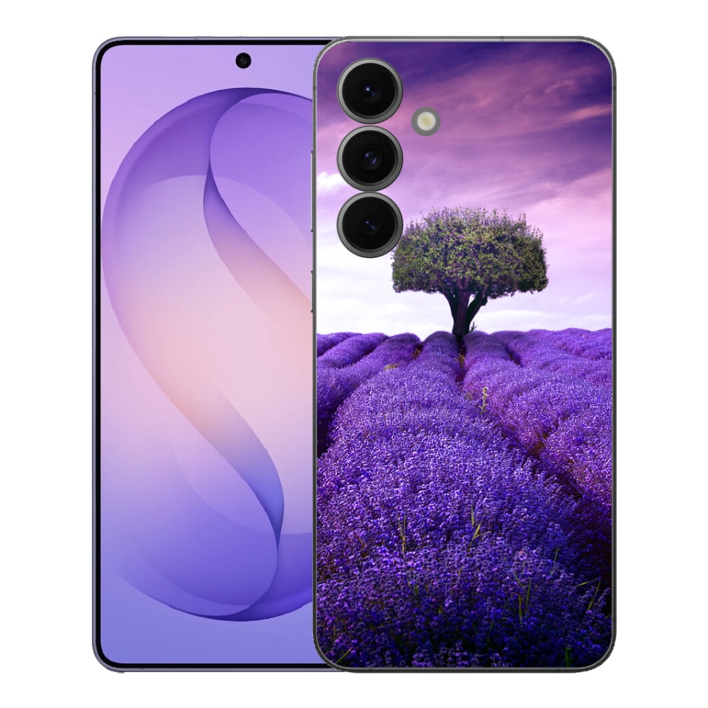 Gelový kryt mmCase na Samsung Galaxy S26 FE - levandulová louka