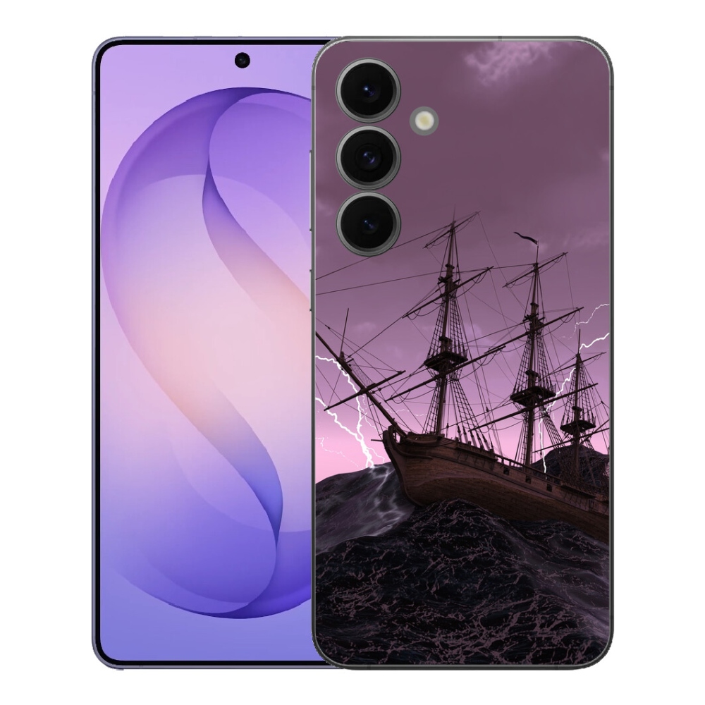 Gelový kryt mmCase na Samsung Galaxy S26 FE - loď v bouři