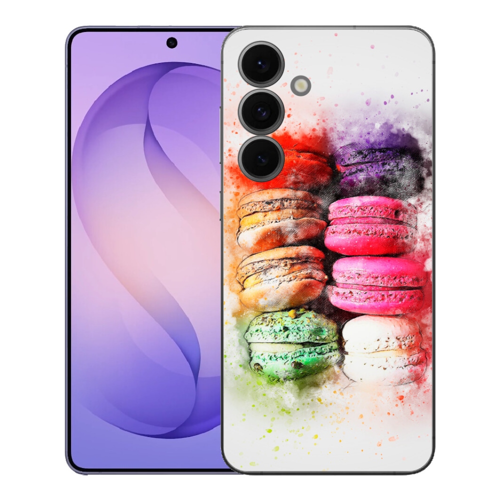 Gelový kryt mmCase na Samsung Galaxy S26 FE - makrónky
