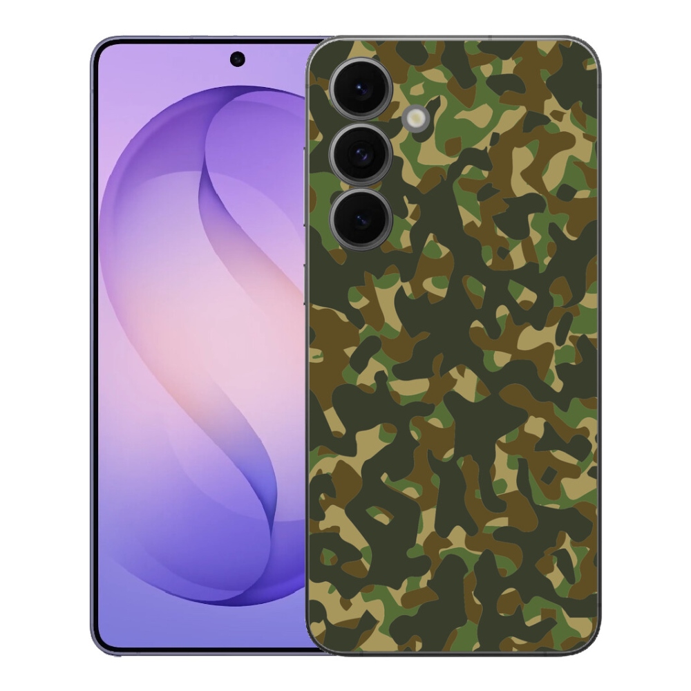 Gelový kryt mmCase na Samsung Galaxy S26 FE - maskáčový vzor 1