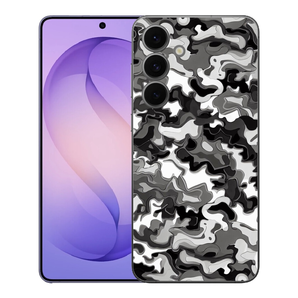 Gelový kryt mmCase na Samsung Galaxy S26 FE - maskáčový vzor 3