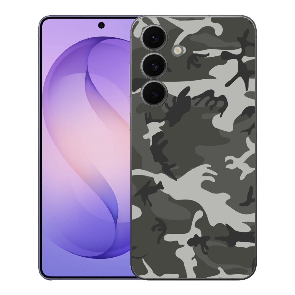 Gelový kryt mmCase na Samsung Galaxy S26 FE - maskáčový vzor