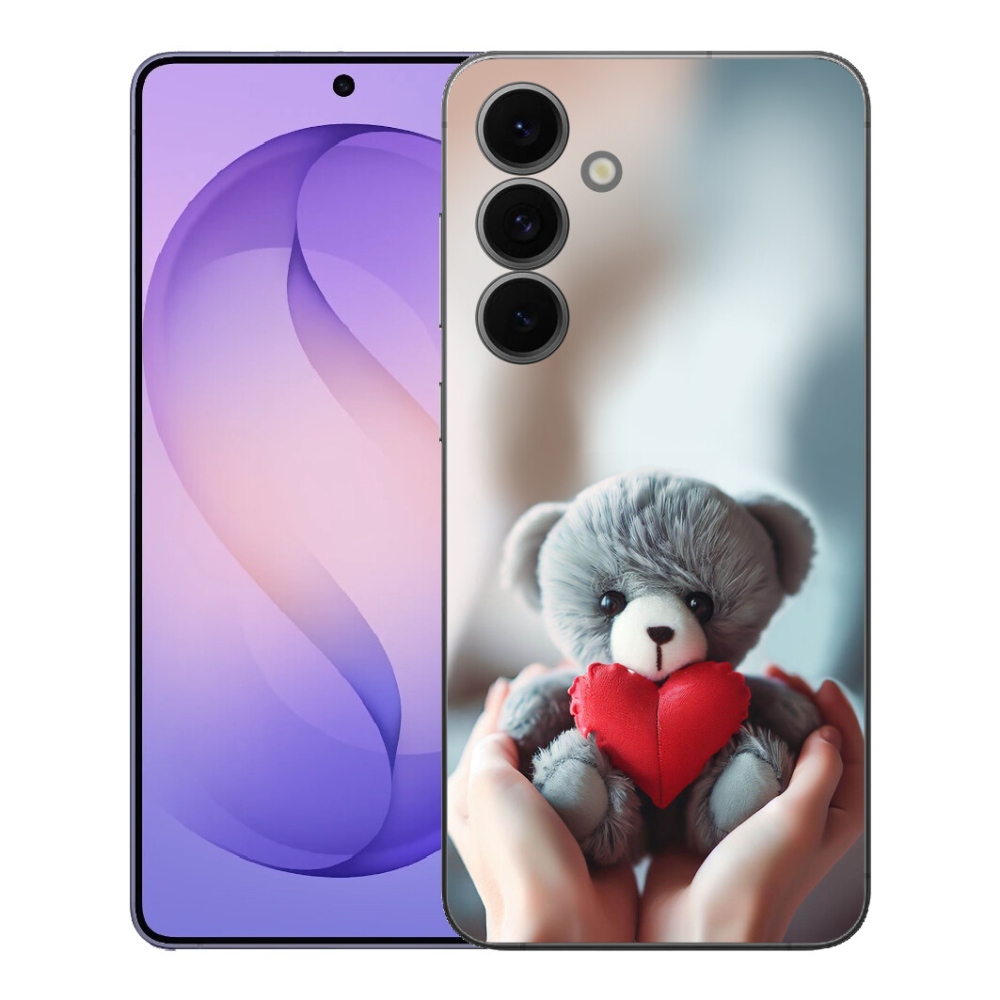 Gelový kryt mmCase na Samsung Galaxy S26 FE - medvídek pro zamilované