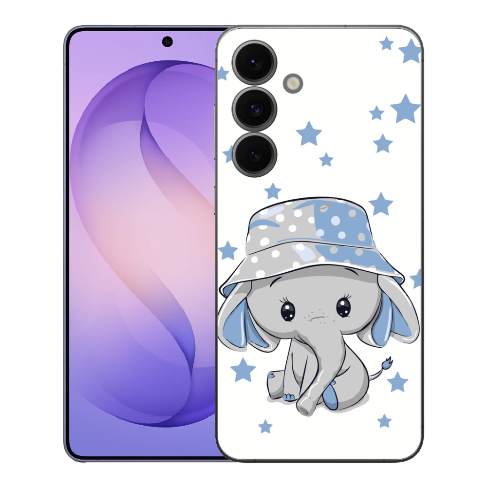 Gelový kryt mmCase na Samsung Galaxy S26 FE - modrý slon
