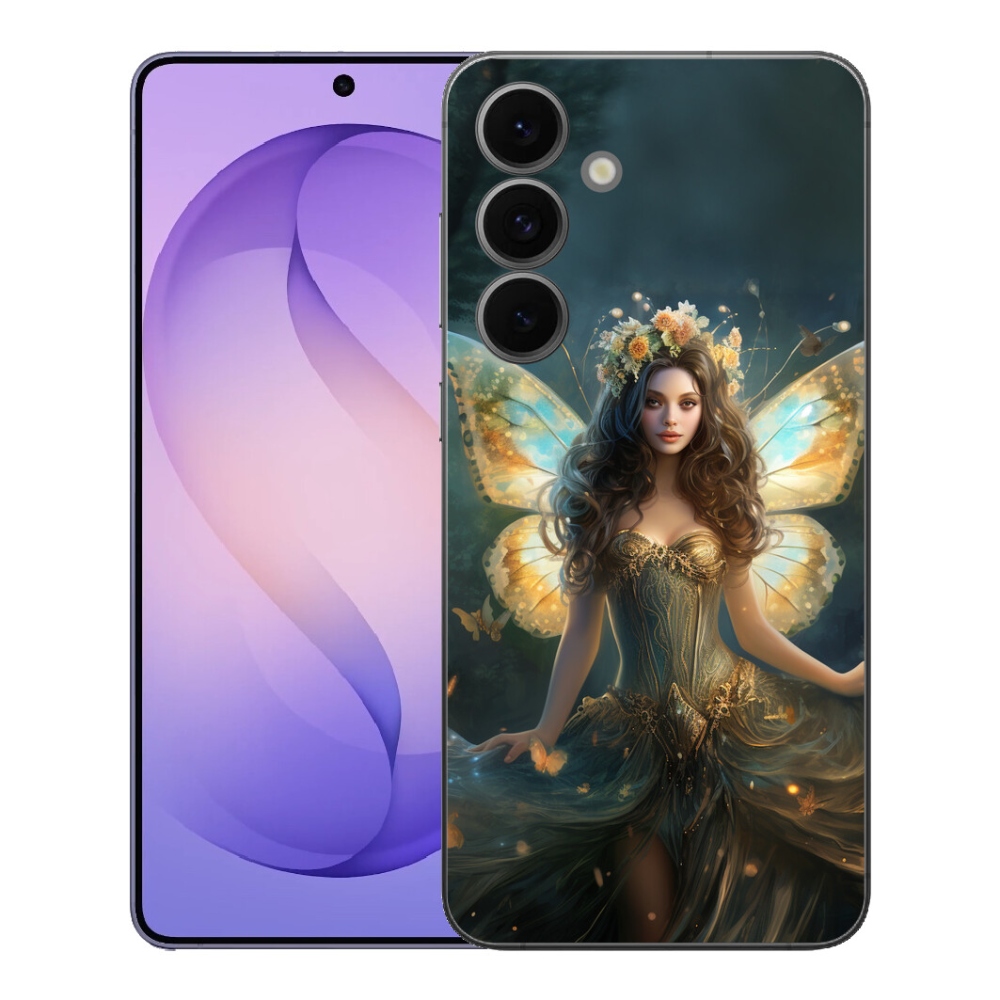 Gelový kryt mmCase na Samsung Galaxy S26 FE - motýlí žena