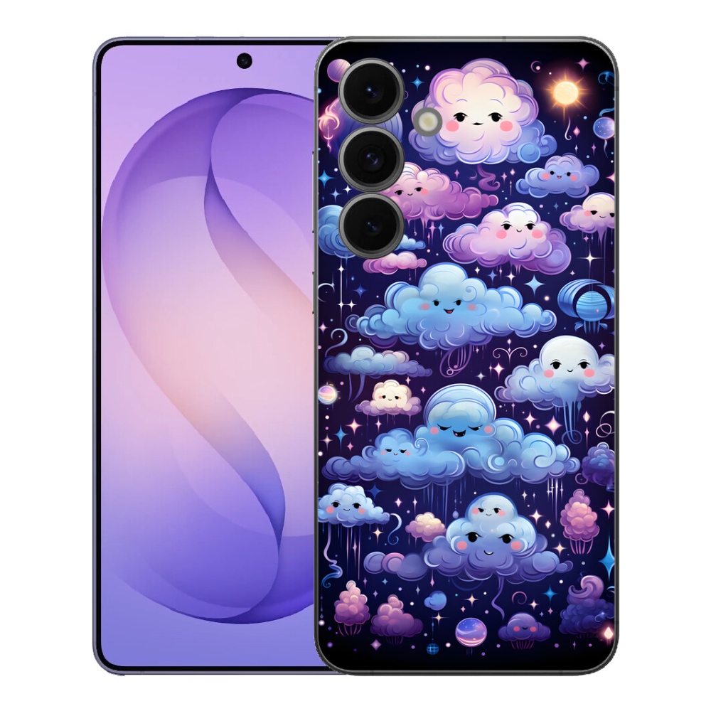 Gelový kryt mmCase na Samsung Galaxy S26 FE - mráčky