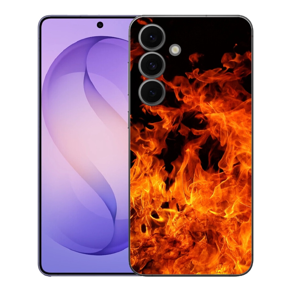 Gelový kryt mmCase na Samsung Galaxy S26 FE - muzikant a oheň