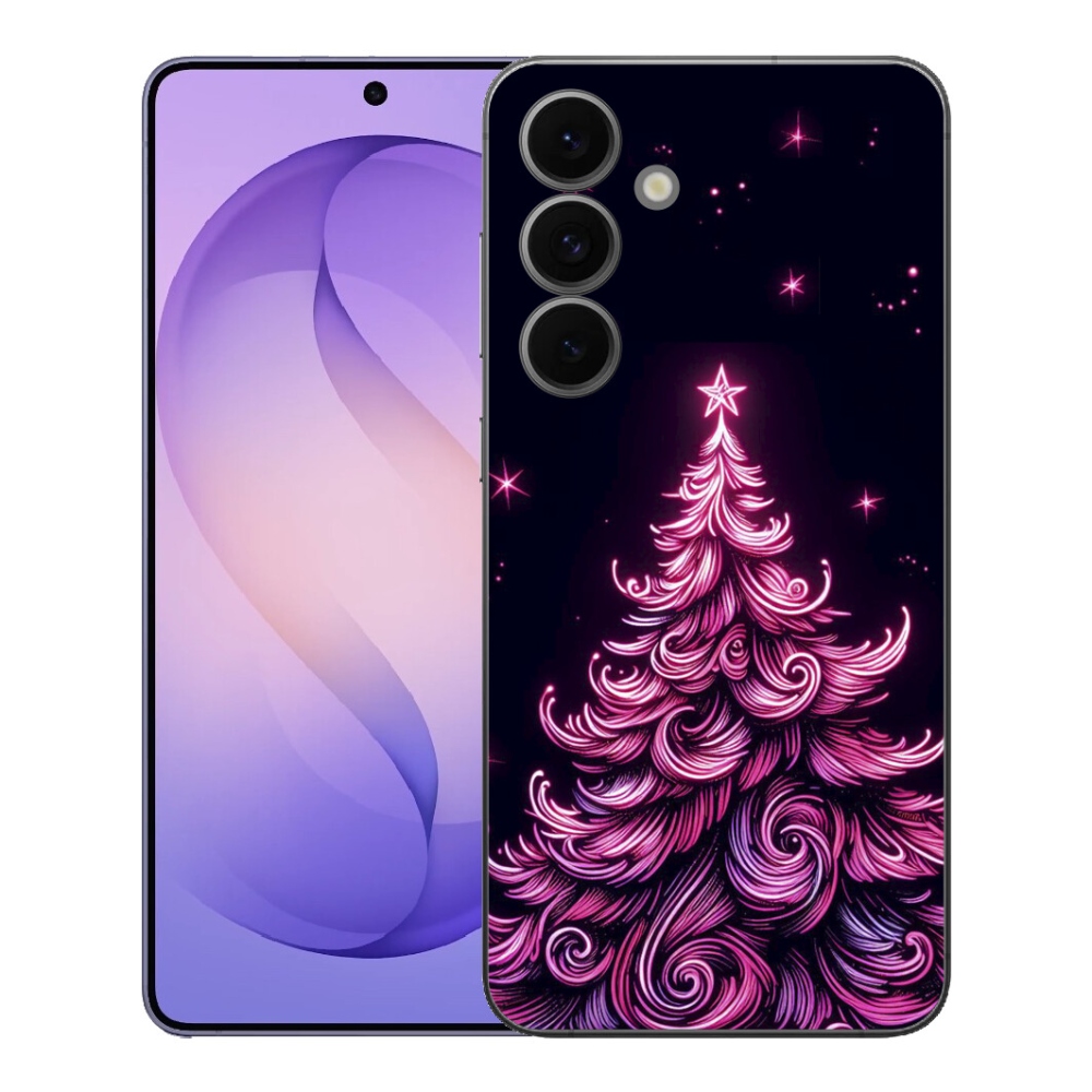 Gelový kryt mmCase na Samsung Galaxy S26 FE - neonový vánoční stromek 2
