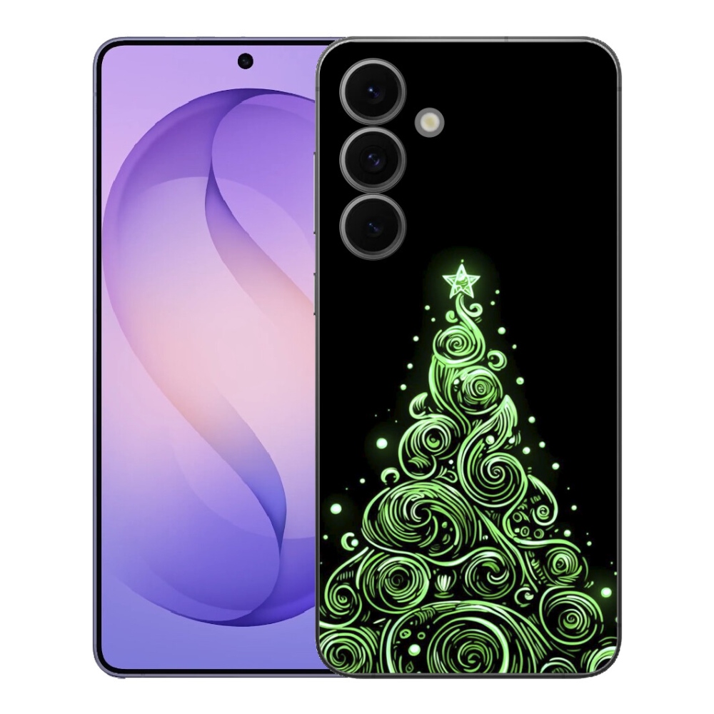 Gelový kryt mmCase na Samsung Galaxy S26 FE - neonový vánoční stromek 3