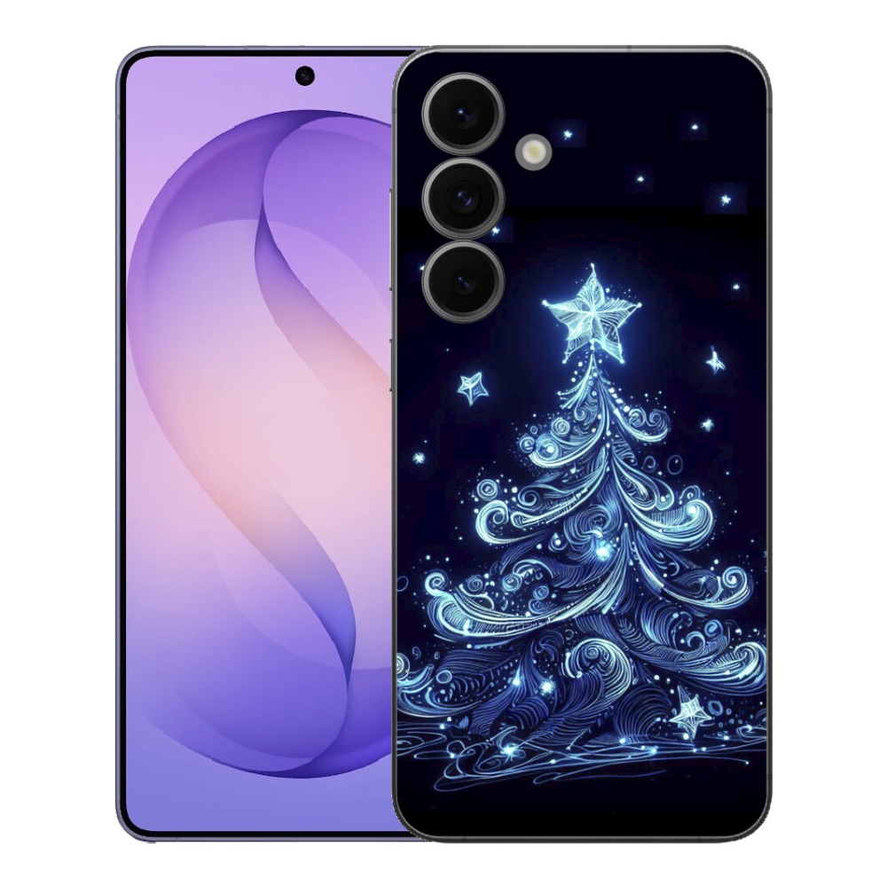 Gelový kryt mmCase na Samsung Galaxy S26 FE - neonový vánoční stromek 4