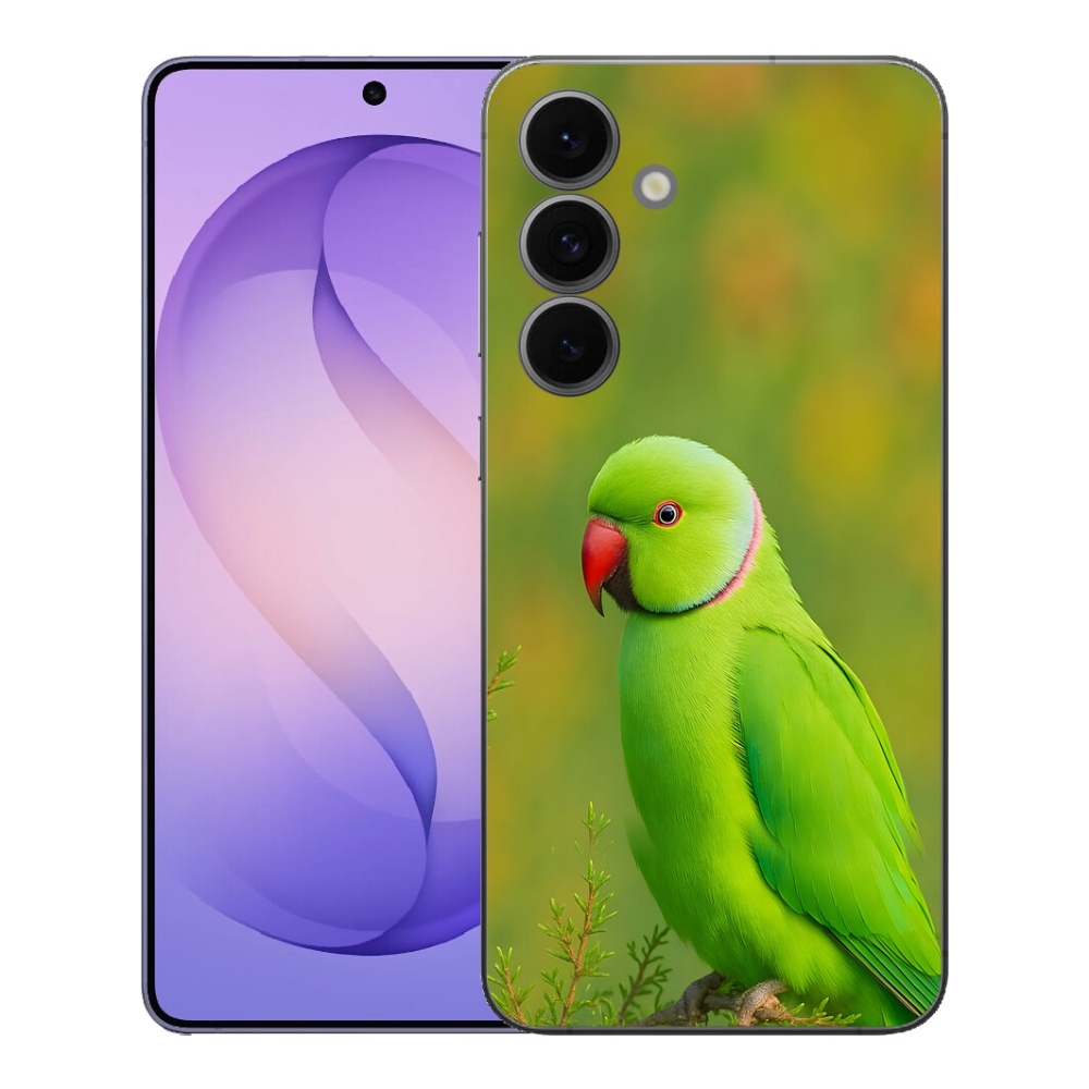 Gelový kryt mmCase na Samsung Galaxy S26 FE - papoušek alexandr 2