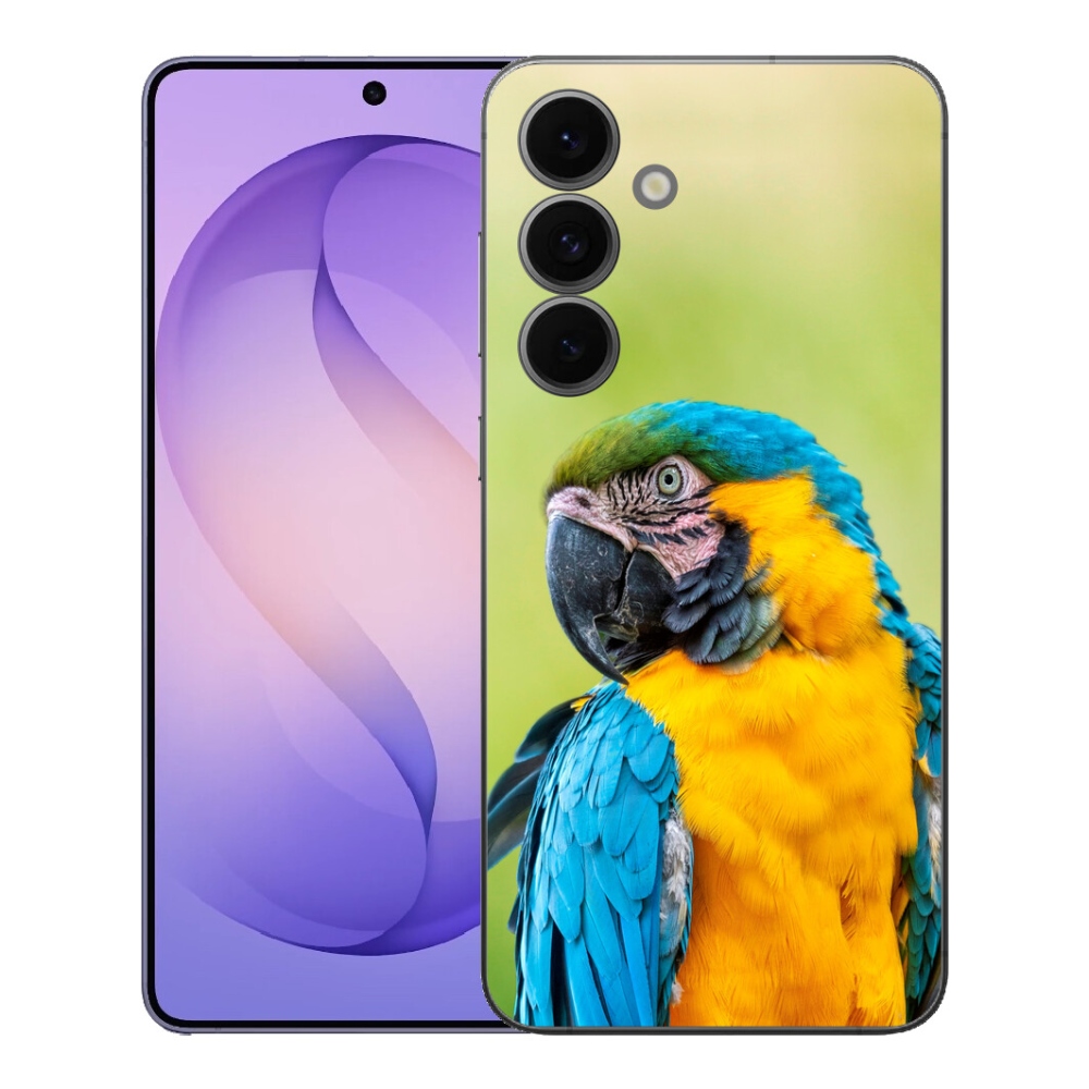 Gelový kryt mmCase na Samsung Galaxy S26 FE - papoušek ara 2