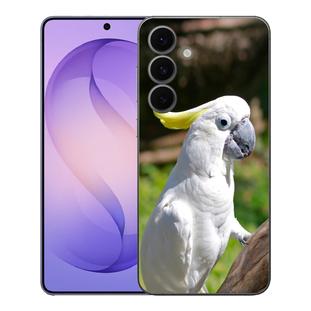 Gelový kryt mmCase na Samsung Galaxy S26 FE - papoušek kakadu 2