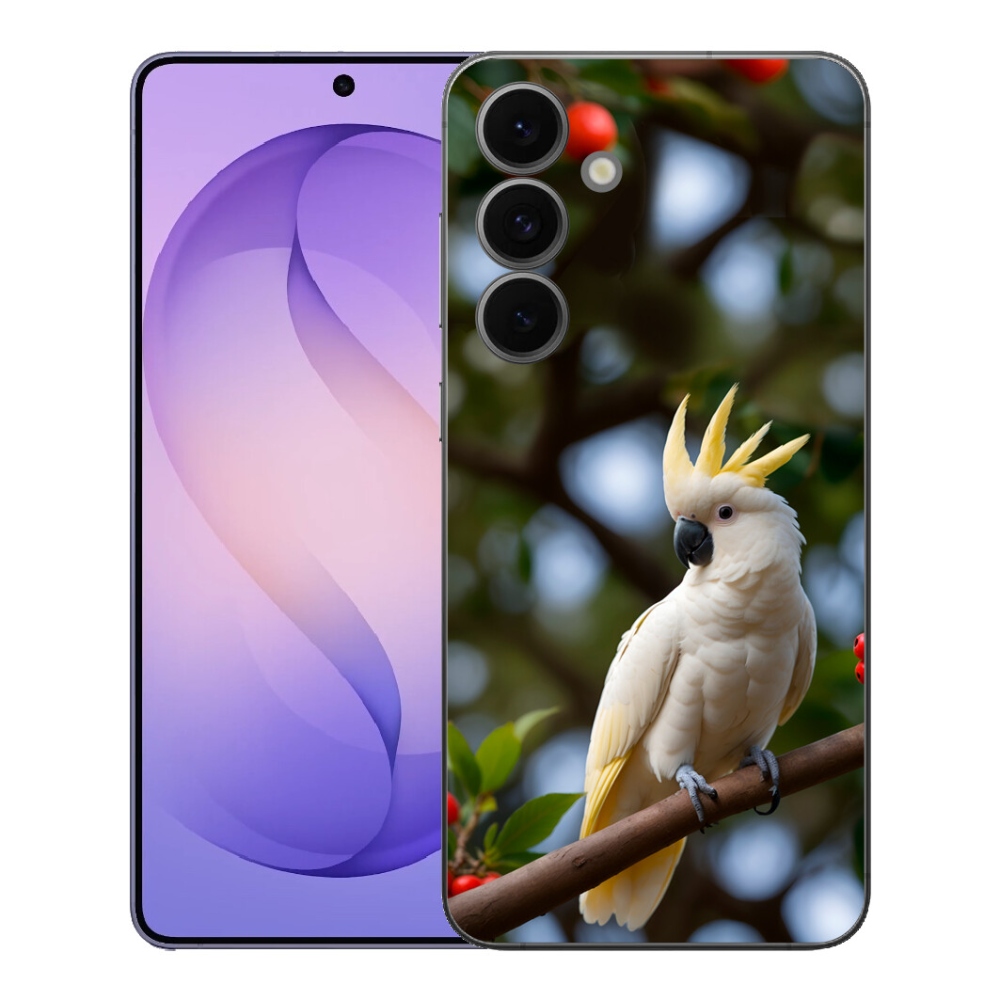 Gelový kryt mmCase na Samsung Galaxy S26 FE - papoušek kakadu 3