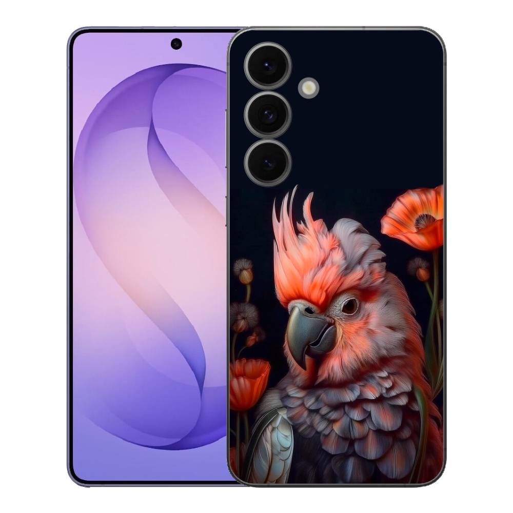 Gelový kryt mmCase na Samsung Galaxy S26 FE - papoušek kakadu v barvách