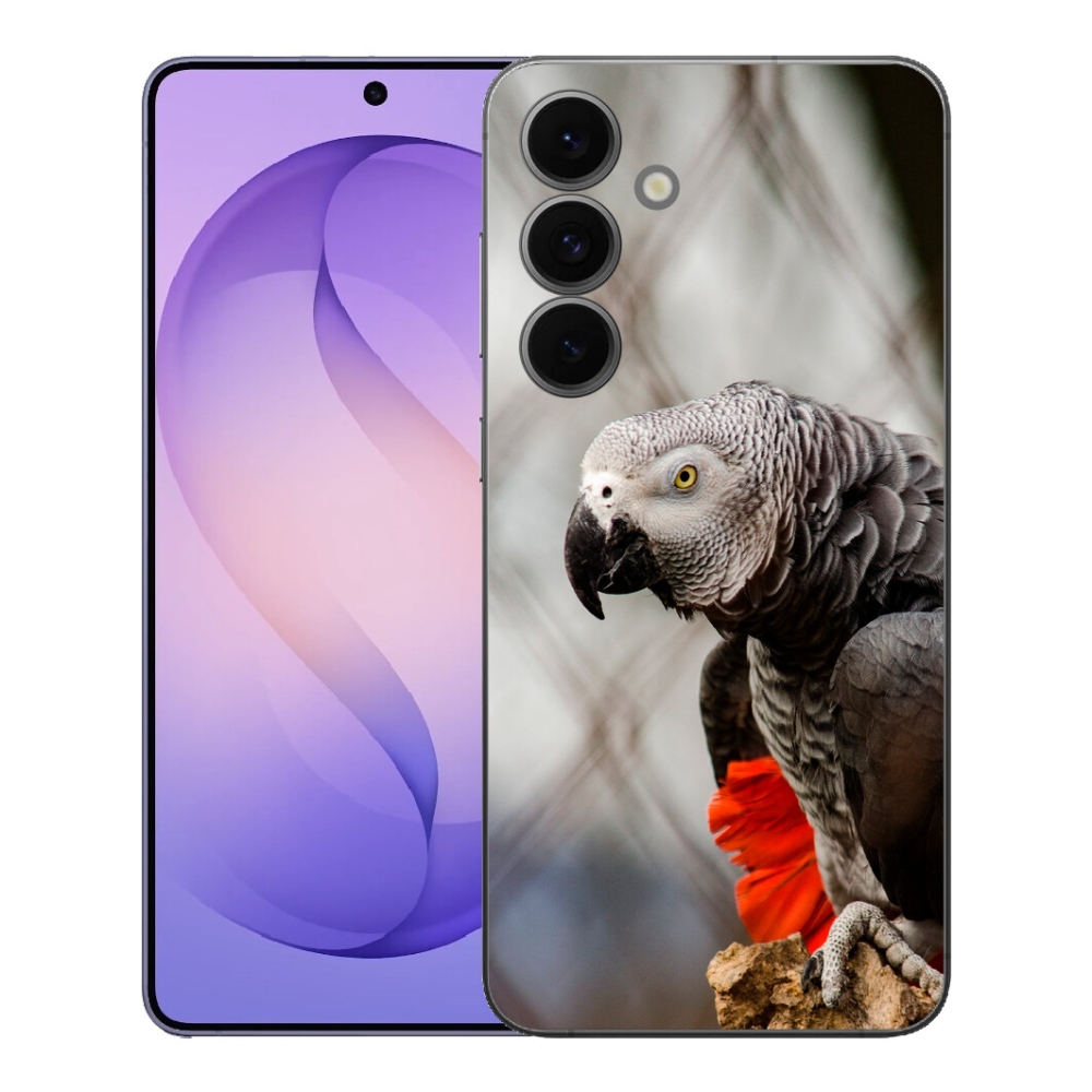 Gelový kryt mmCase na Samsung Galaxy S26 FE - papoušek žako 3