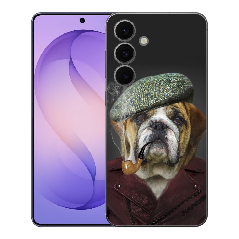 Gelový kryt mmCase na Samsung Galaxy S26 FE - pes s fajfkou