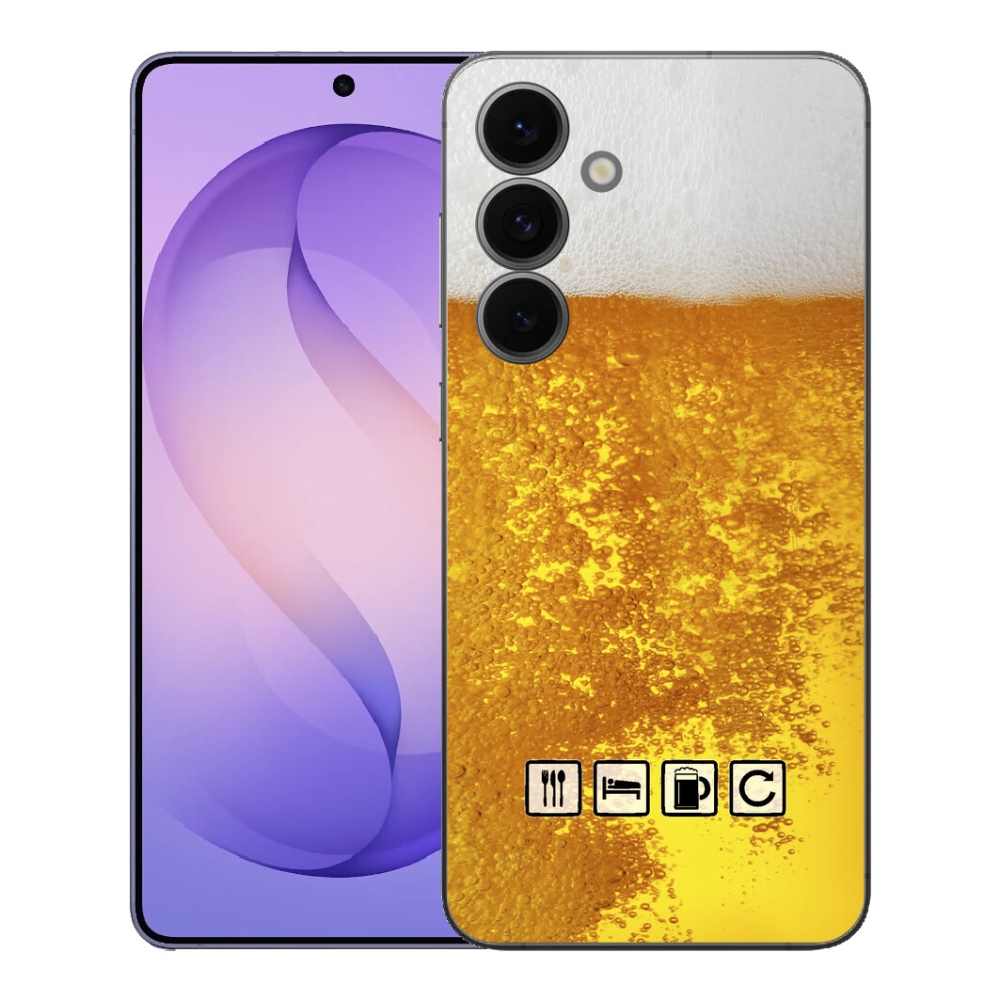 Gelový kryt mmCase na Samsung Galaxy S26 FE - pivní motiv 3