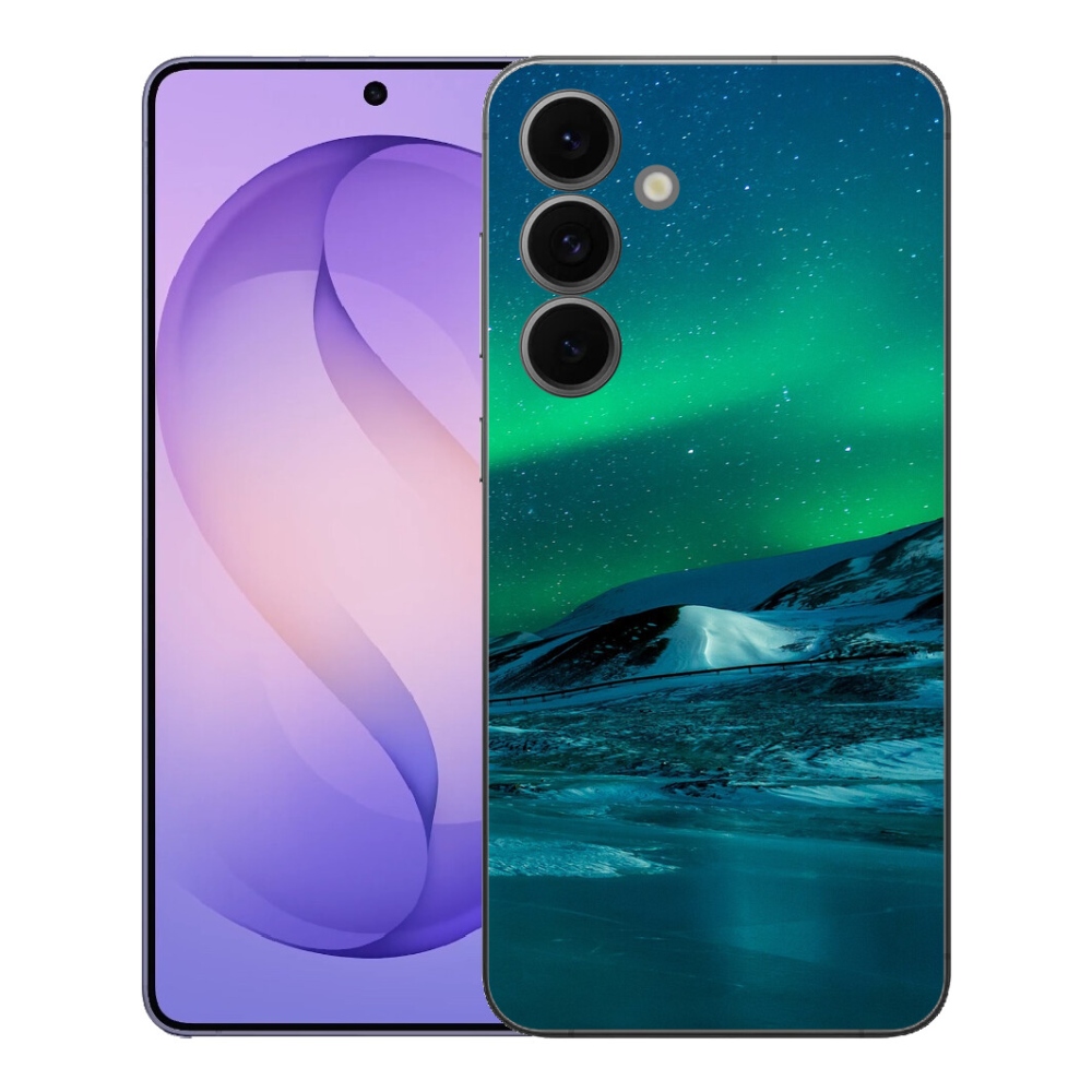 Gelový kryt mmCase na Samsung Galaxy S26 FE - polární záře