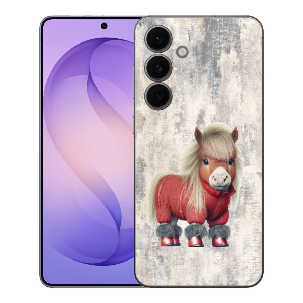 Gelový kryt mmCase na Samsung Galaxy S26 FE - poník ve svetru