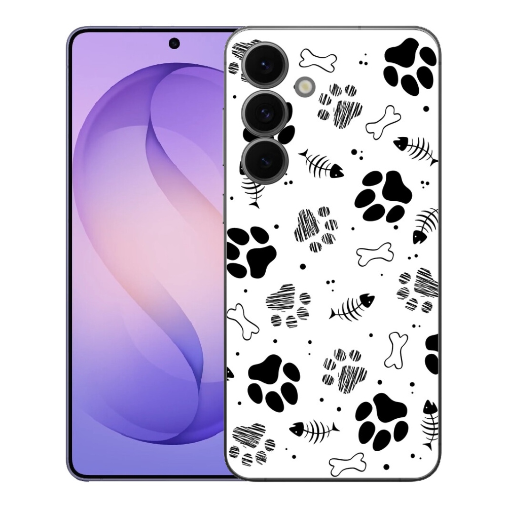Gelový kryt mmCase na Samsung Galaxy S26 FE - psí tlapky 1