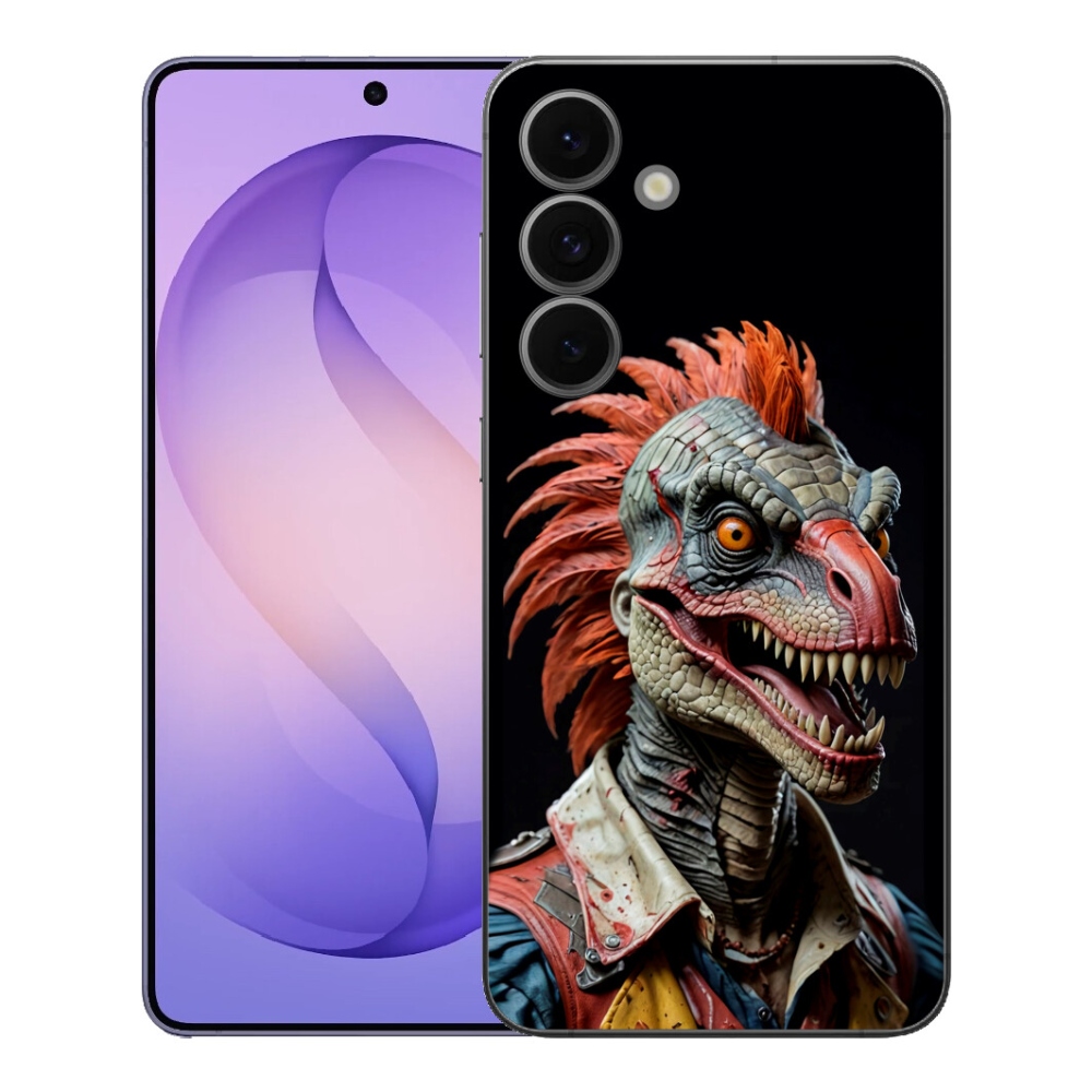 Gelový kryt mmCase na Samsung Galaxy S26 FE - punk dinosaurus