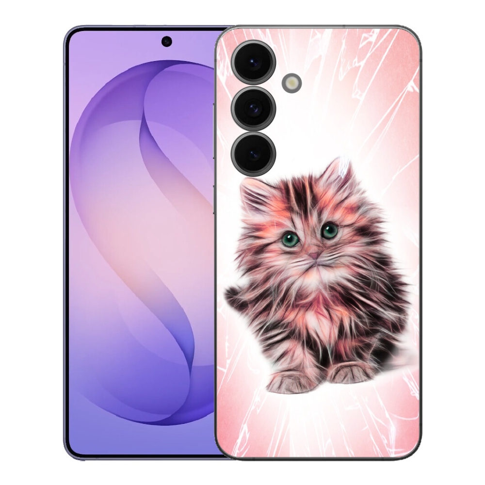 Gelový kryt mmCase na Samsung Galaxy S26 FE - roztomilé kotě