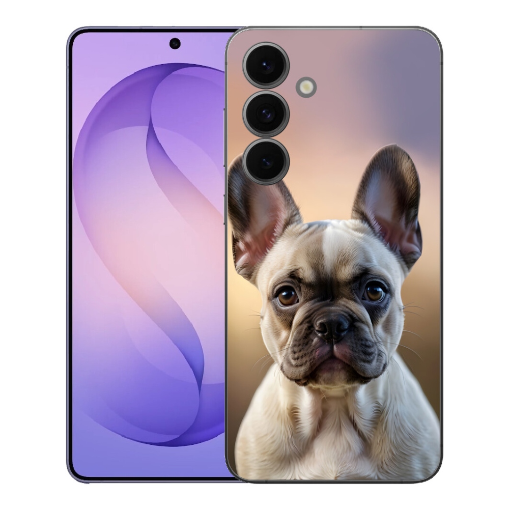 Gelový kryt mmCase na Samsung Galaxy S26 FE - roztomilý francouzský buldoček