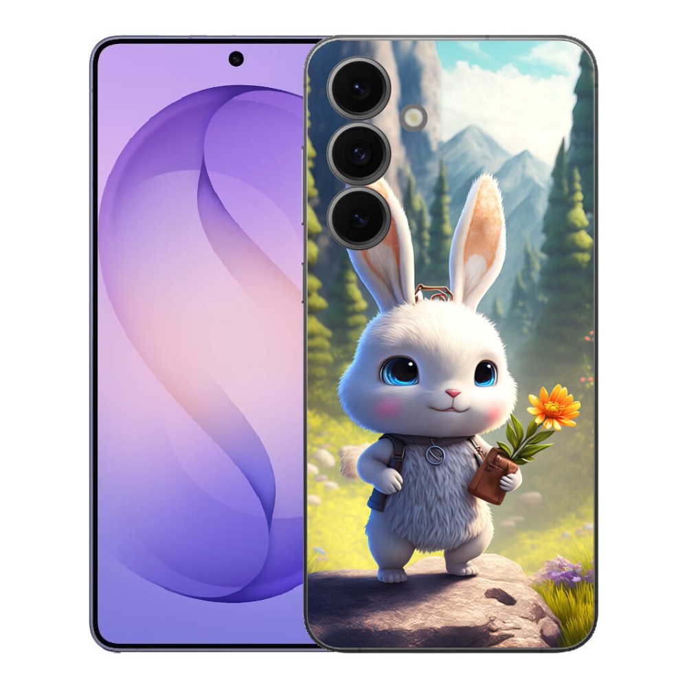 Gelový kryt mmCase na Samsung Galaxy S26 FE - roztomilý králíček