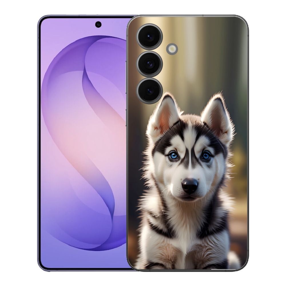 Gelový kryt mmCase na Samsung Galaxy S26 FE - roztomilý sibiřský husky