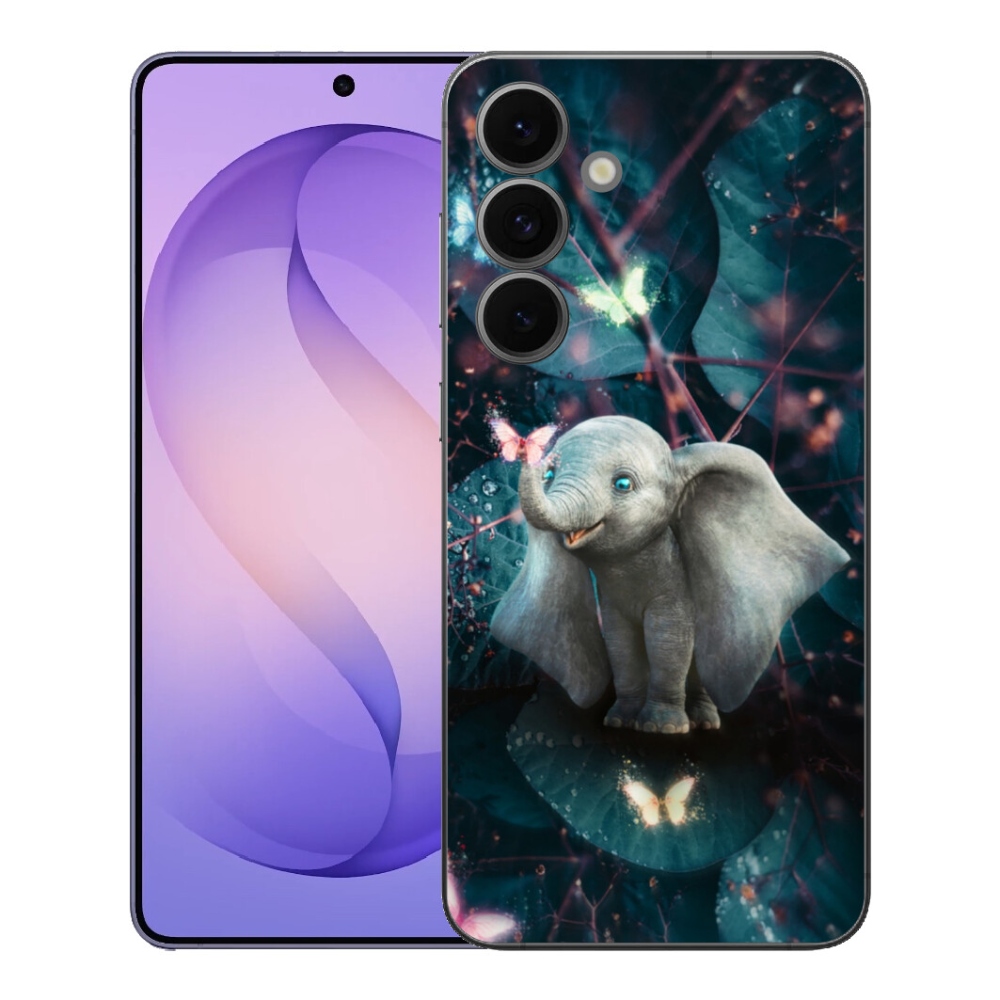 Gelový kryt mmCase na Samsung Galaxy S26 FE - roztomilý slon