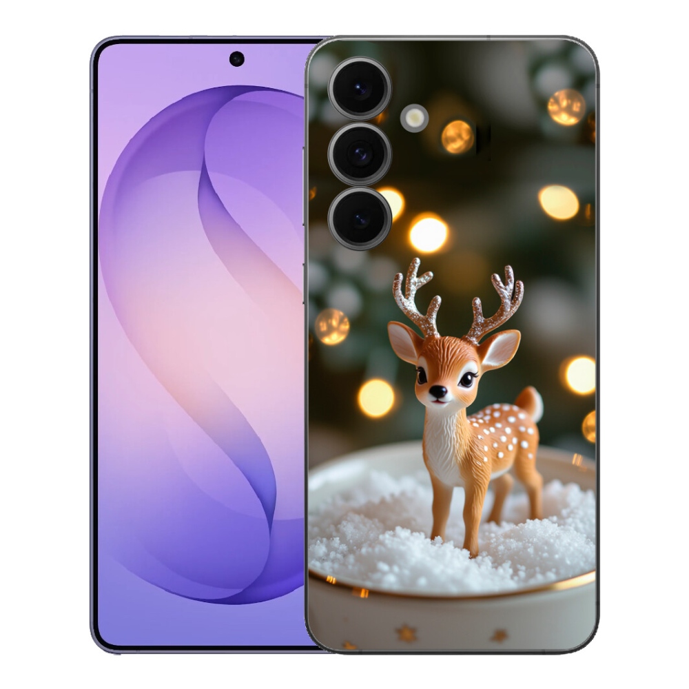 Gelový kryt mmCase na Samsung Galaxy S26 FE - roztomilý vánoční jelen