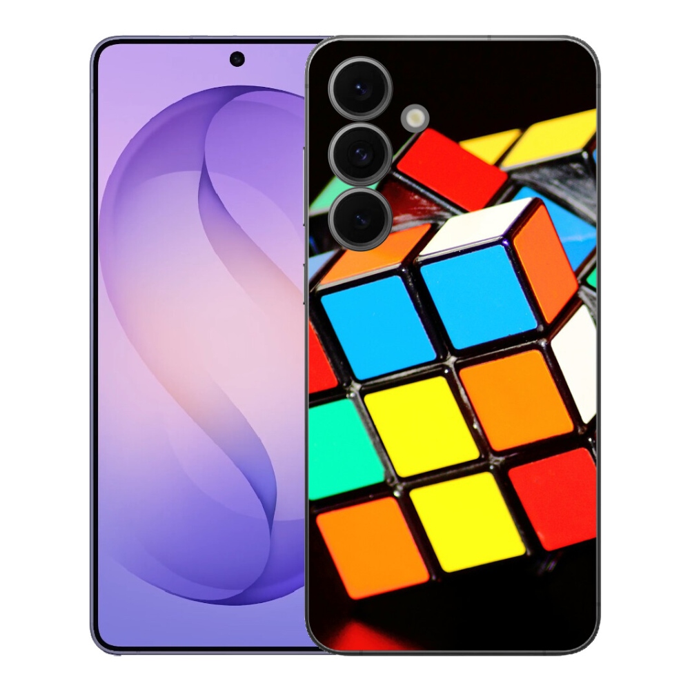 Gelový kryt mmCase na Samsung Galaxy S26 FE - rubikova kostka