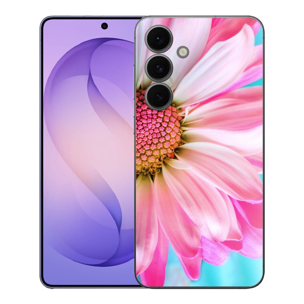 Gelový kryt mmCase na Samsung Galaxy S26 FE - růžová květina
