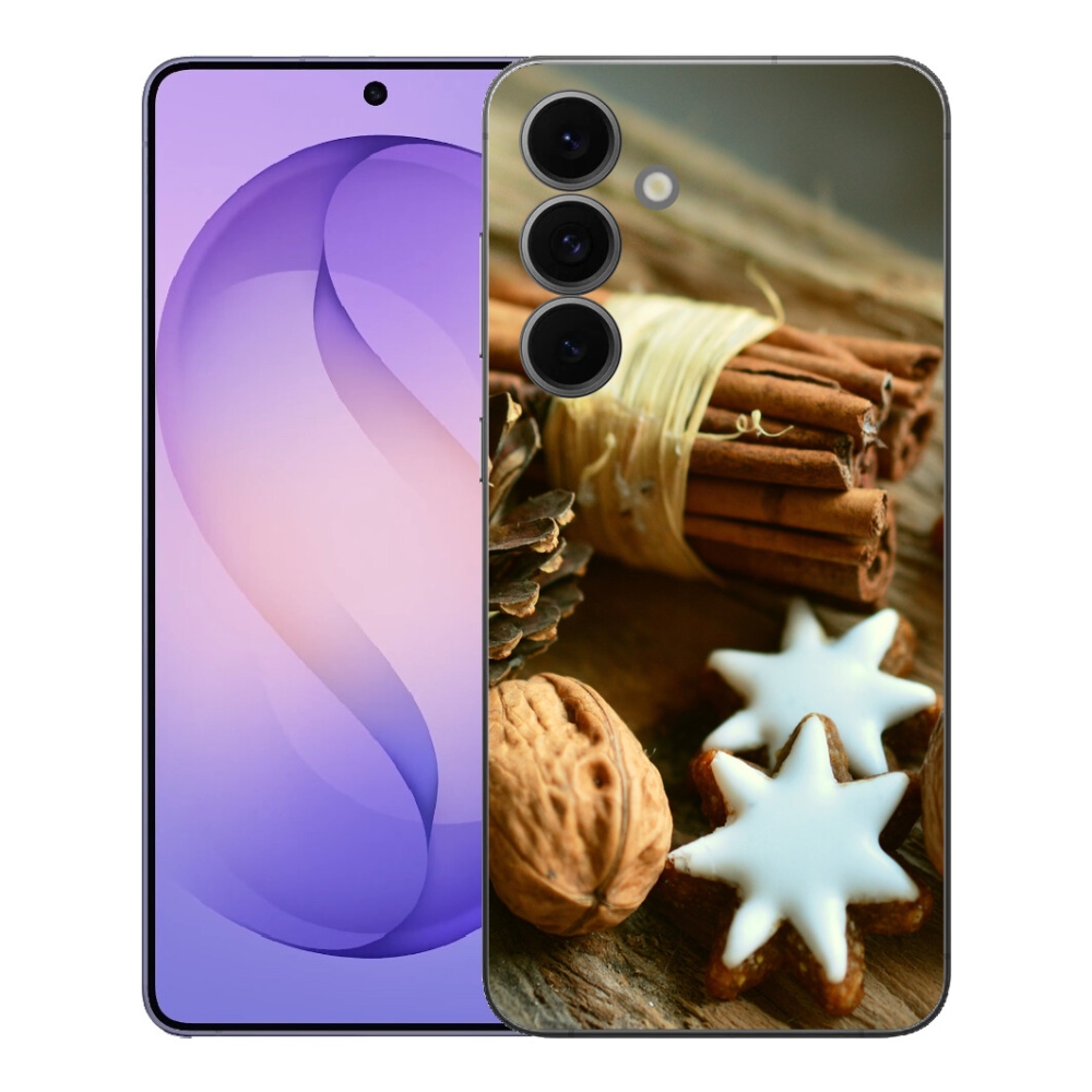 Gelový kryt mmCase na Samsung Galaxy S26 FE - skořice a perníčky