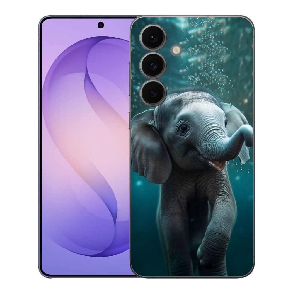 Gelový kryt mmCase na Samsung Galaxy S26 FE - slůně pod vodou