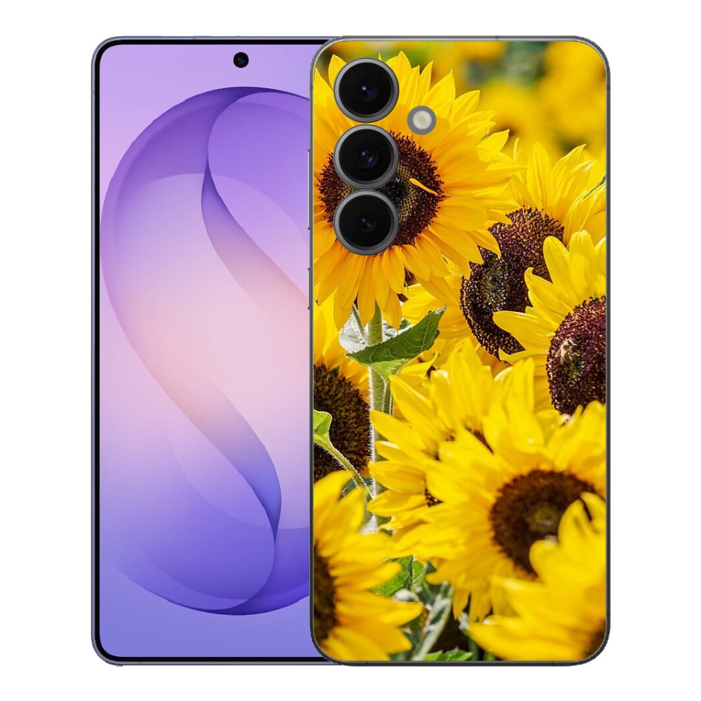 Gelový kryt mmCase na Samsung Galaxy S26 FE - slunečnice
