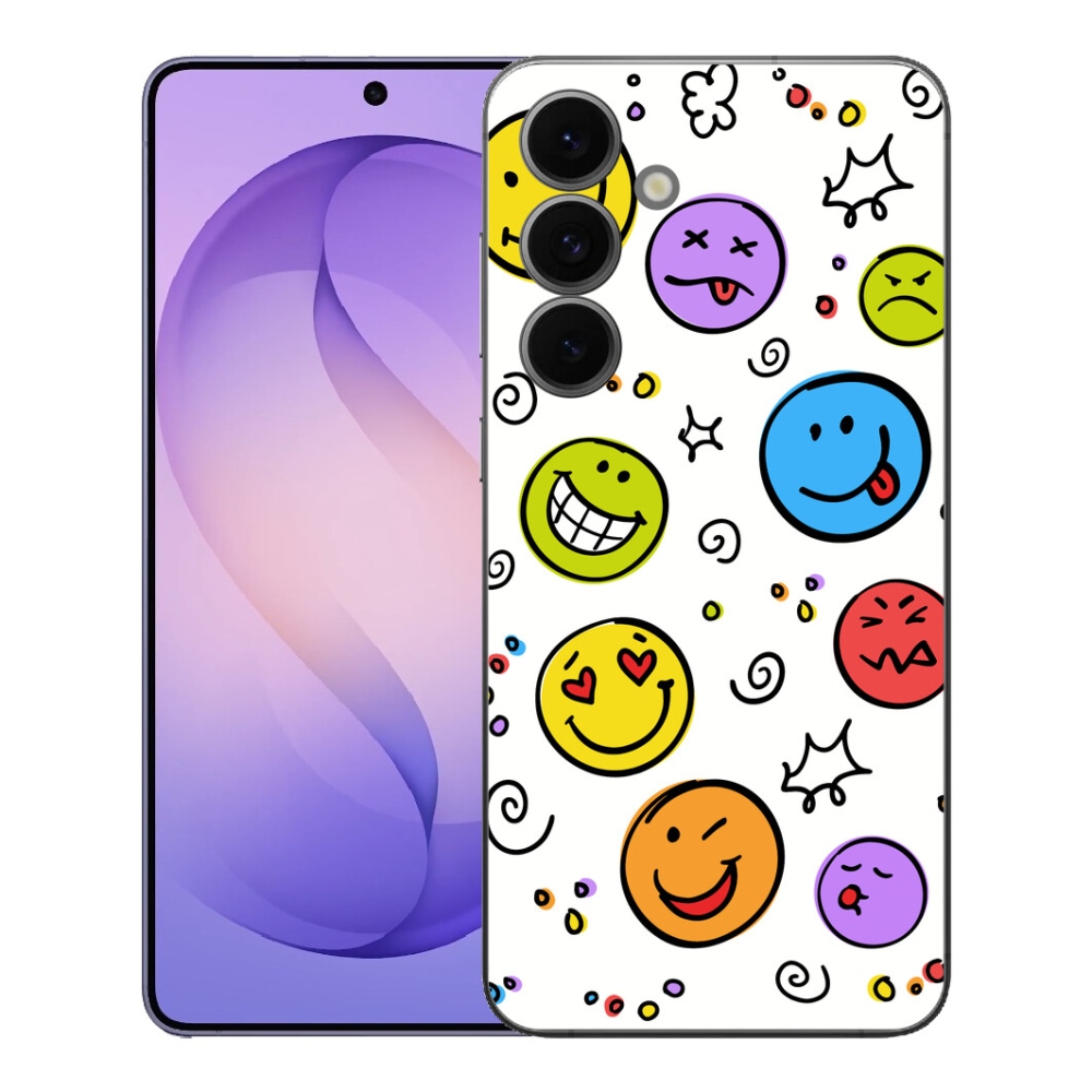 Gelový kryt mmCase na Samsung Galaxy S26 FE - smajlíci